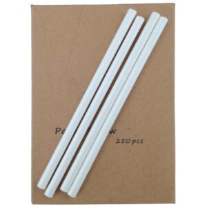 PaperStraw White 250 Pcs 14 cm