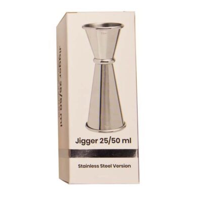 Nordicbar Jigger V-Shape 25/50 ml Steel