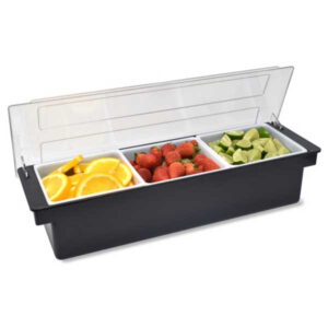 Garnish holder 3xL Black