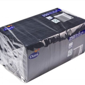 Alternative view of Cocktail Napkin 3-layer black 250 Pcs