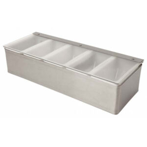 Steel Condiment holder 5 compartment