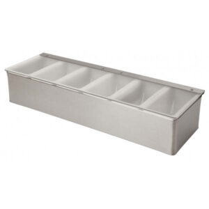 Steel Condiment holder 6 compartment