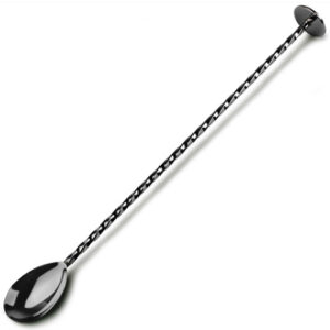 Bar Spoon Deluxe Disc Black 28 cm