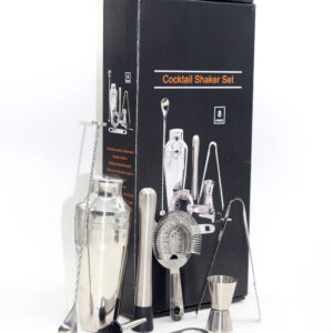 Steel Bar Set Cocktail Shaker – 8 pieces